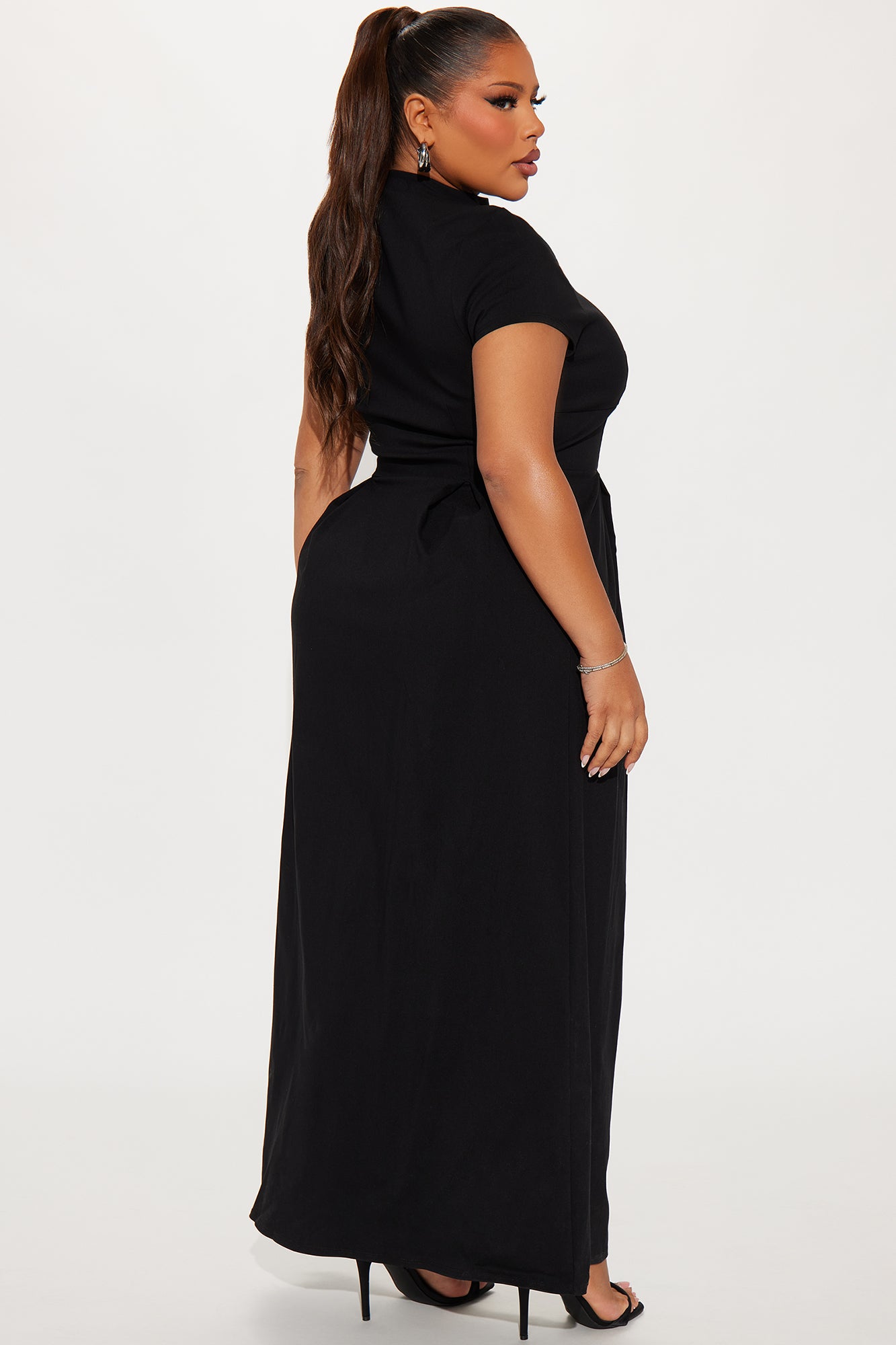 Too Busy To Care Maxi Dress - Black - Image 7