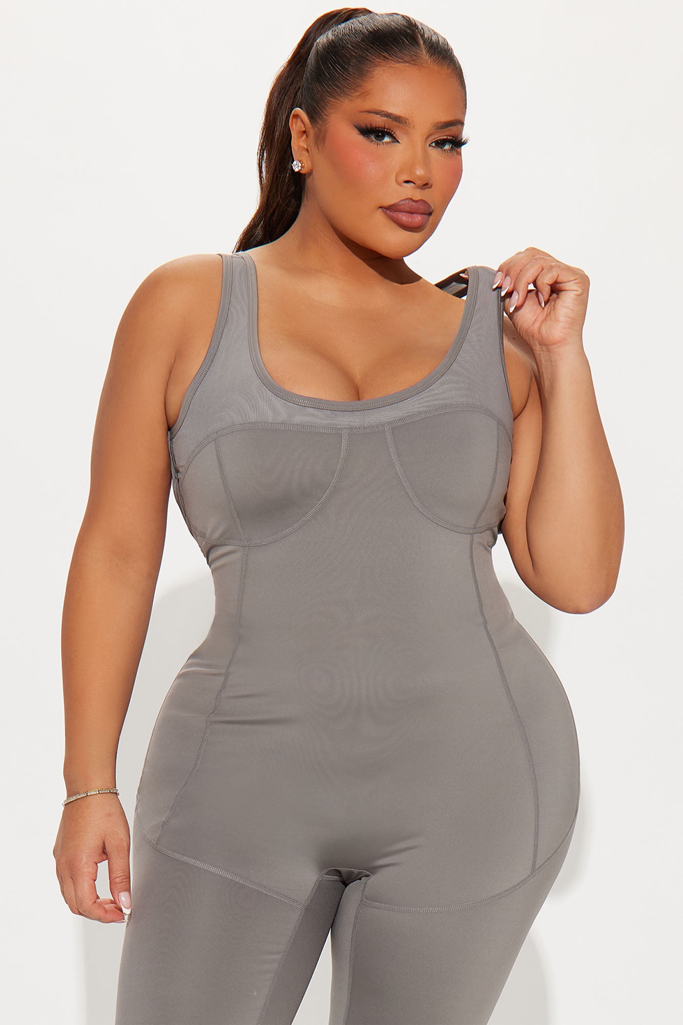 Repeat The Cycle Elevate Active Jumpsuit - Charcoal - Image 6