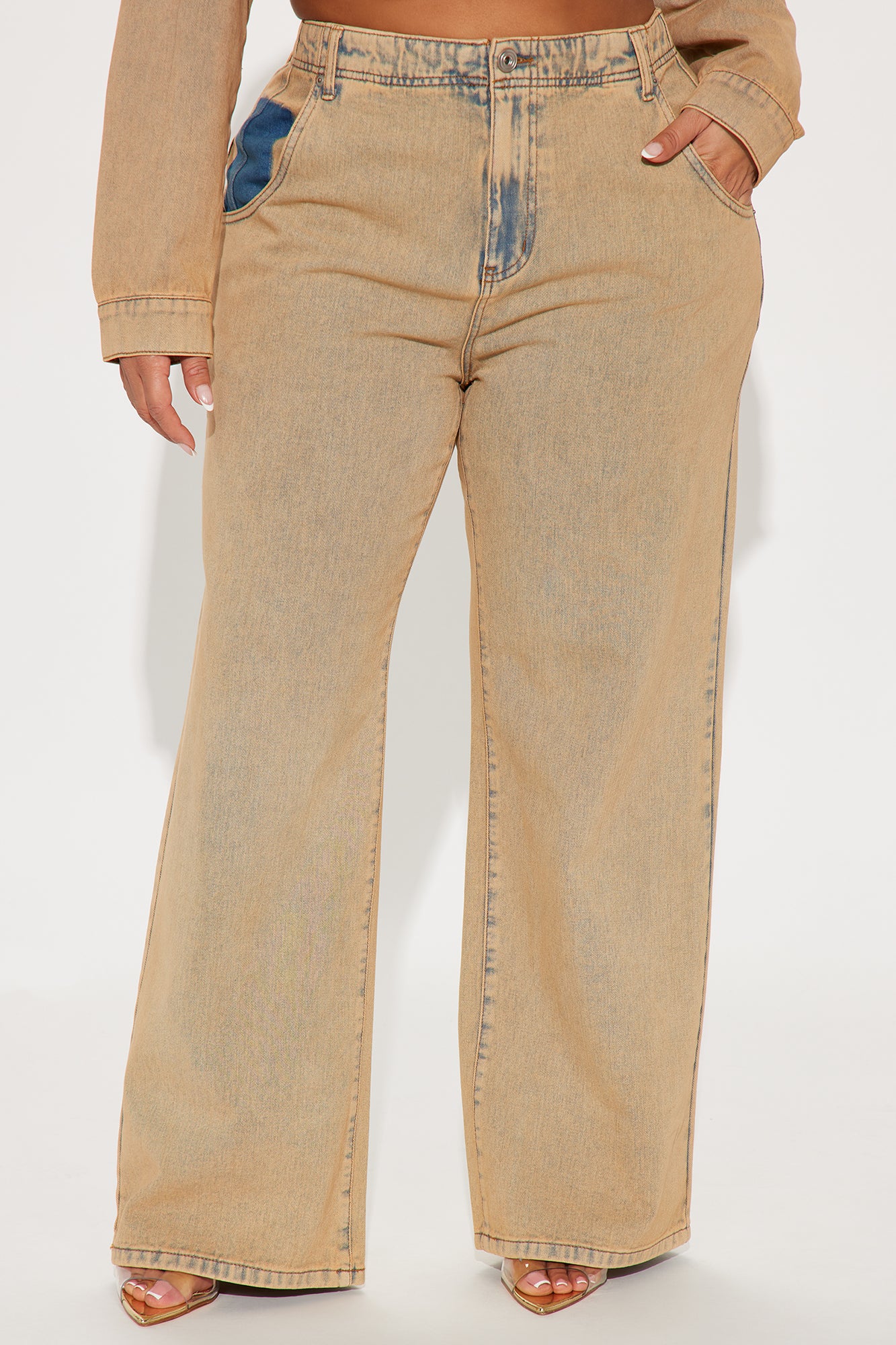 Big Attraction Tinted Baggy Jeans - Mocha - Image 7