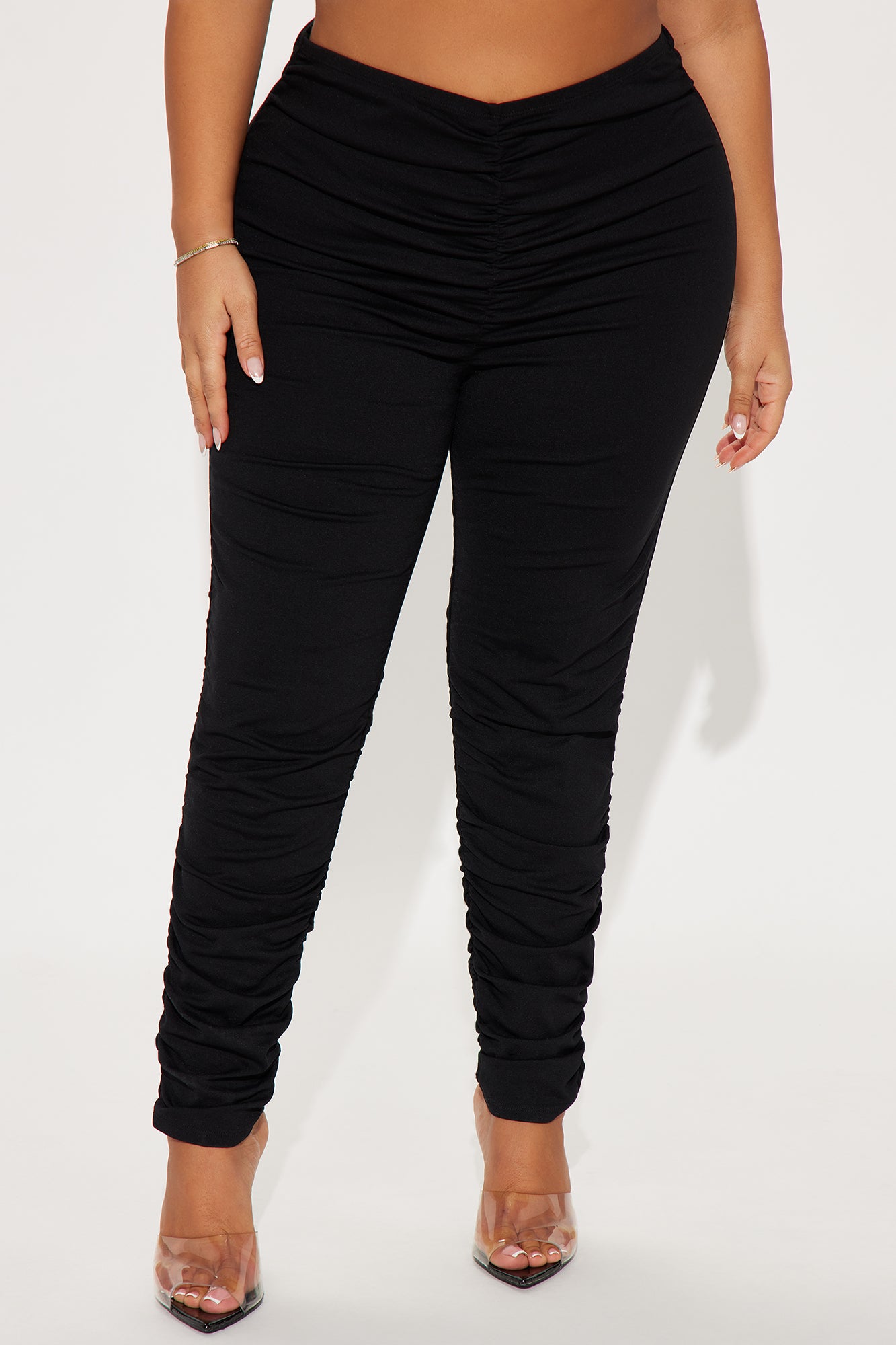 Don't Doubt It Ruched Legging - Black - Image 5