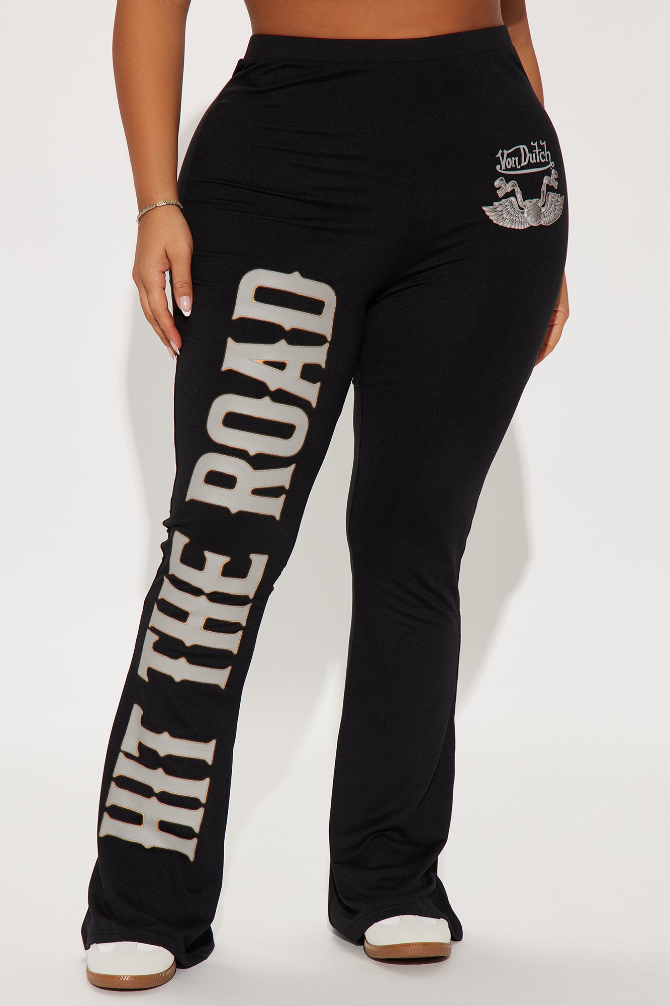 Von Dutch Hit The Road Flare Pant - Black - Image 7