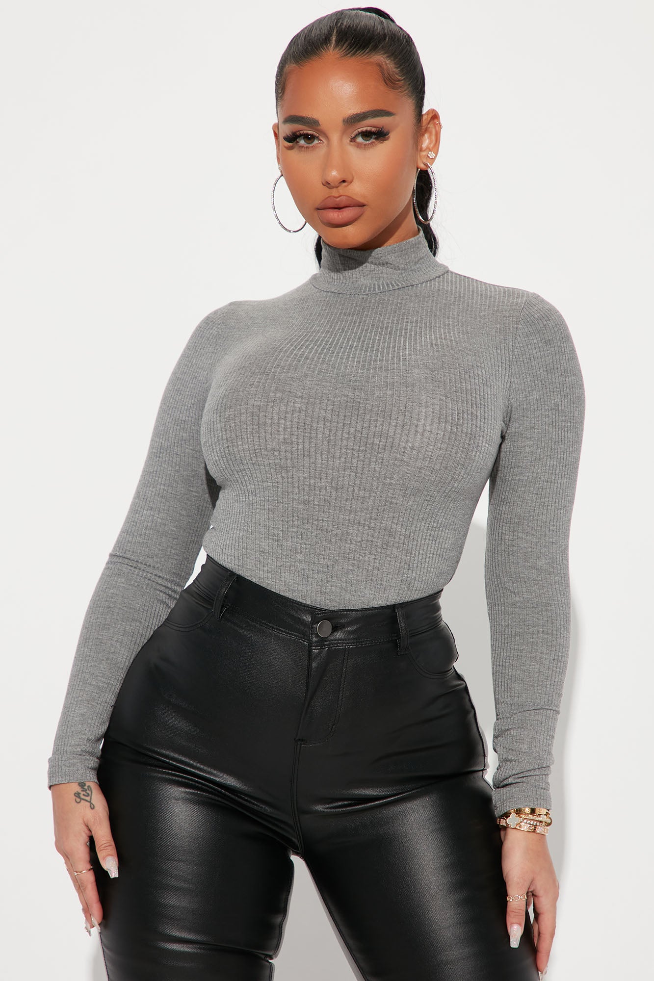 Dana Bodysuit - Charcoal - Image 3