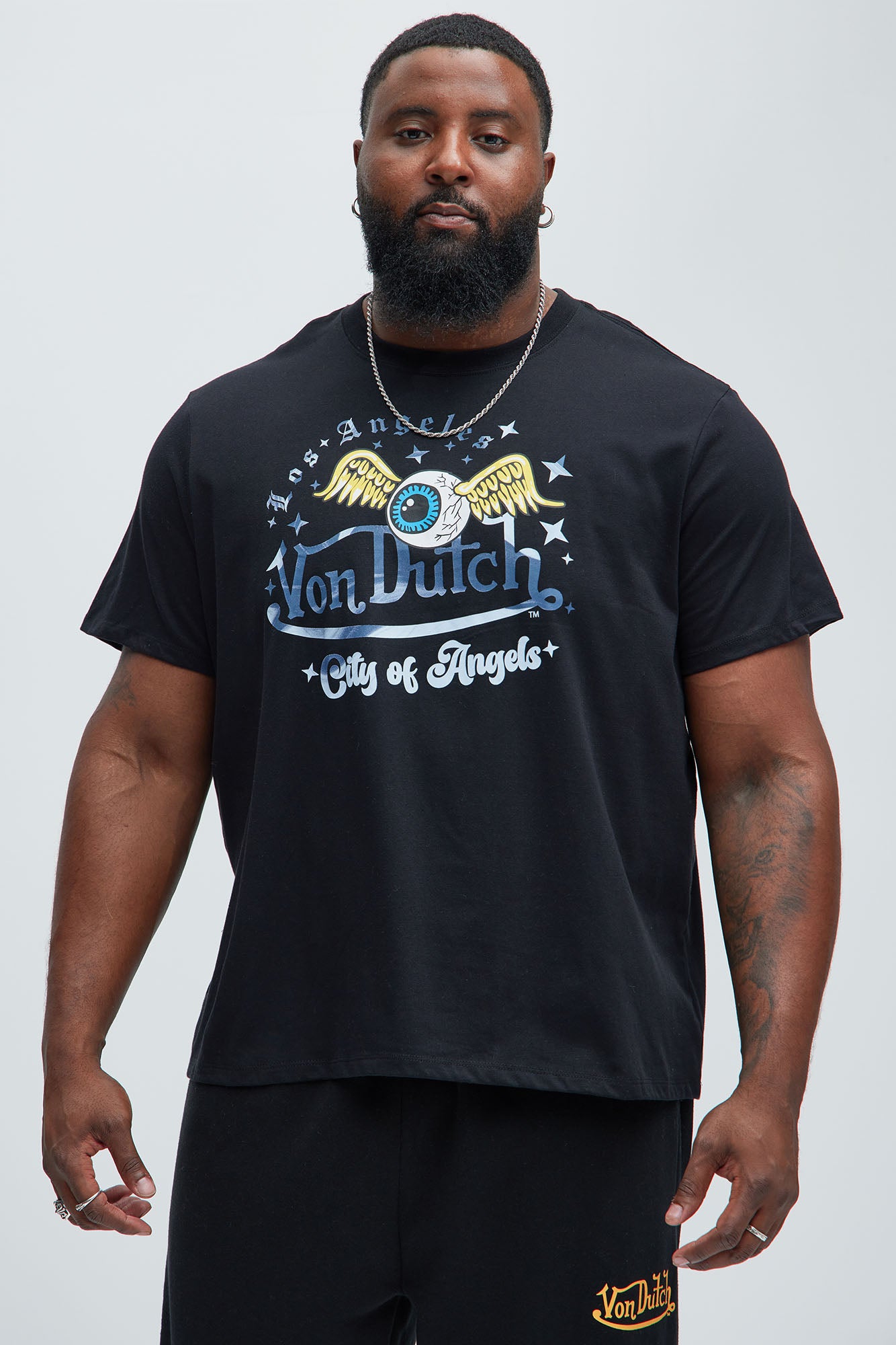 Von Dutch City Of Angels Short Sleeve Tee - Black - Image 4