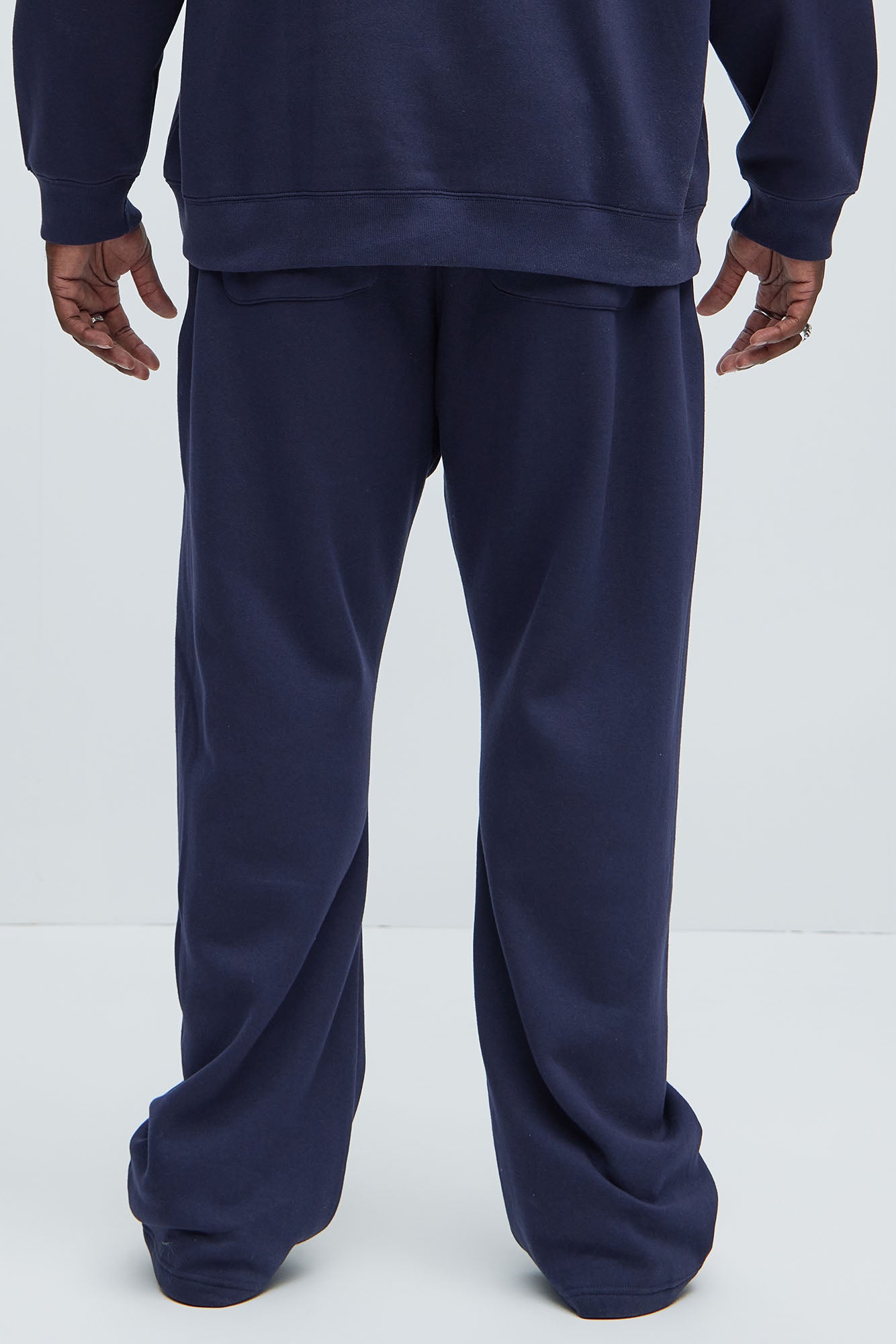 Von Dutch Split Flared Sweatpants - Navy - Image 9