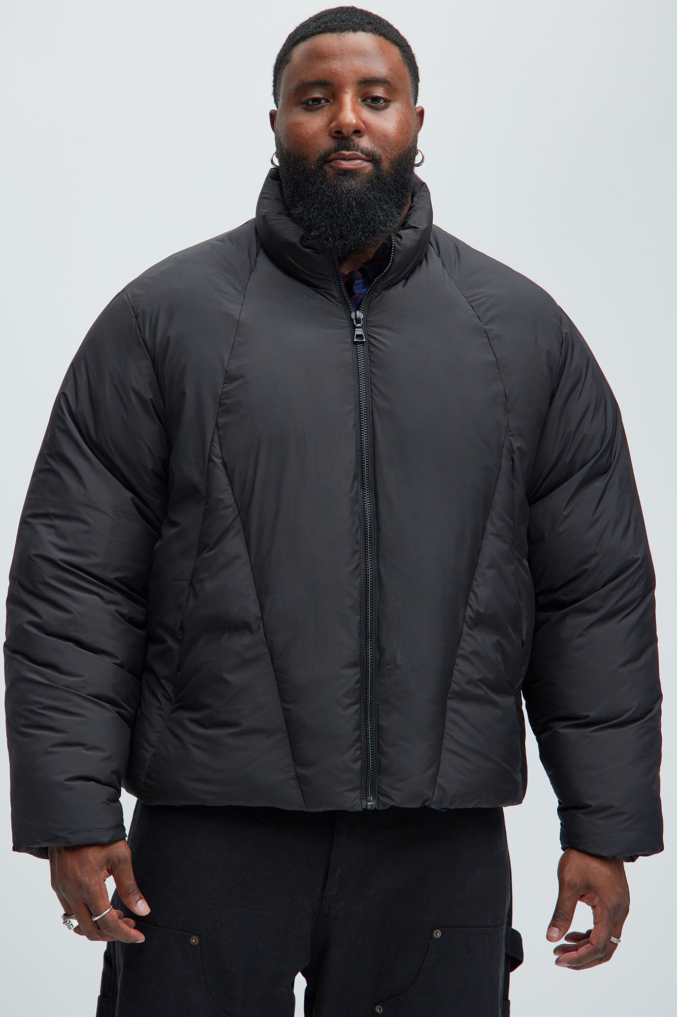 Found The Way Puffer Jacket - Black - Image 6