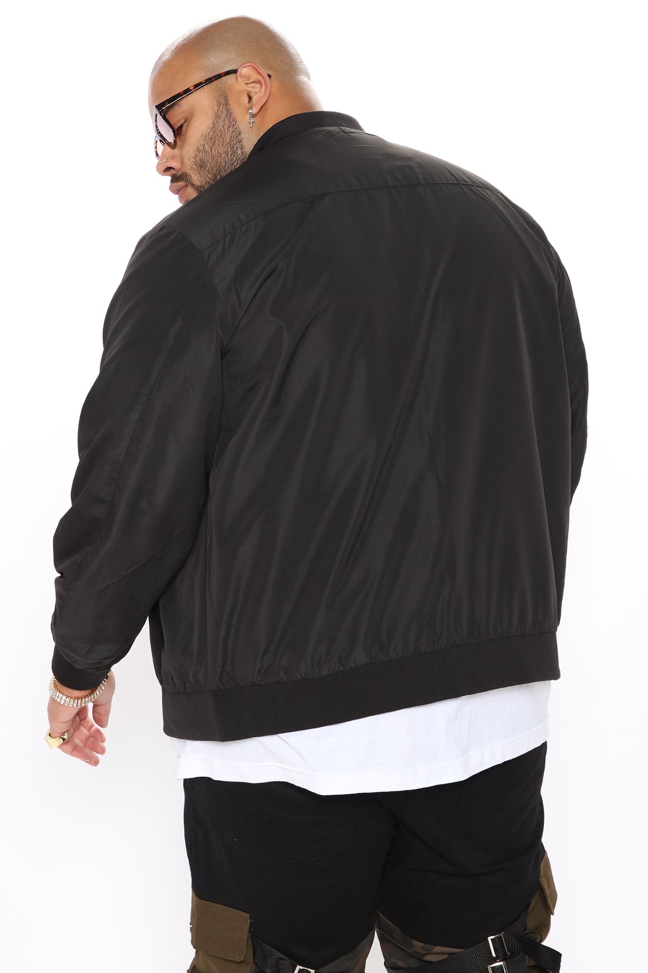 Eddie Bomber Jacket - Black - Image 8