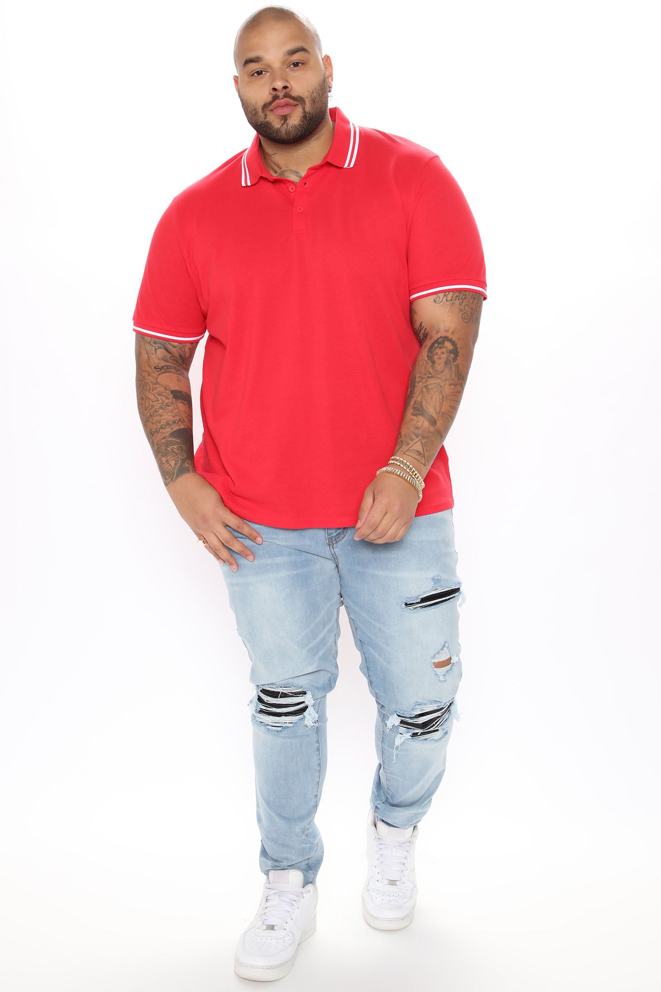 Wilson Short Sleeve Polo - Red - Image 7