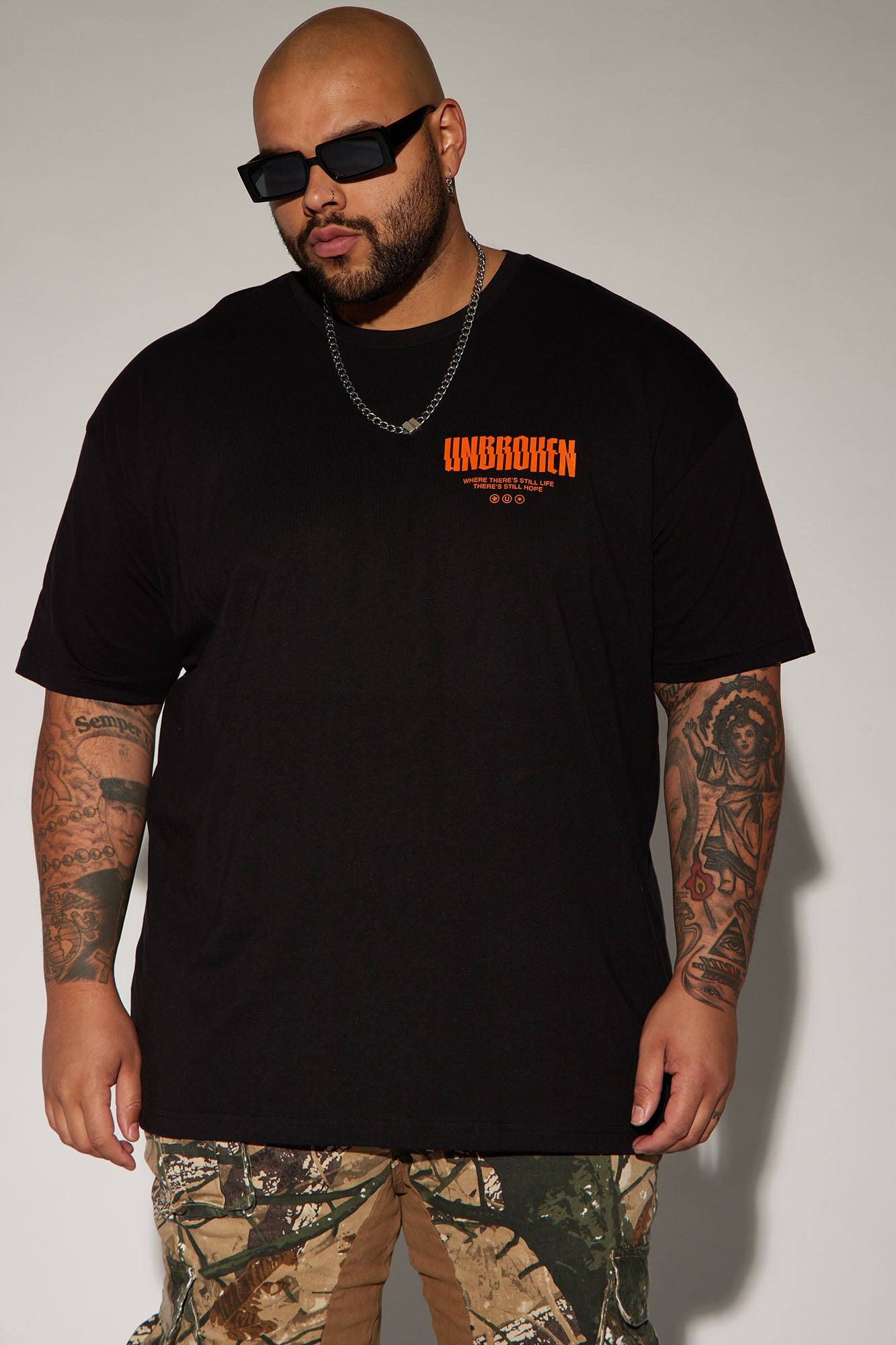 Unbroken And Free Short Sleeve Tee - Black - Image 6