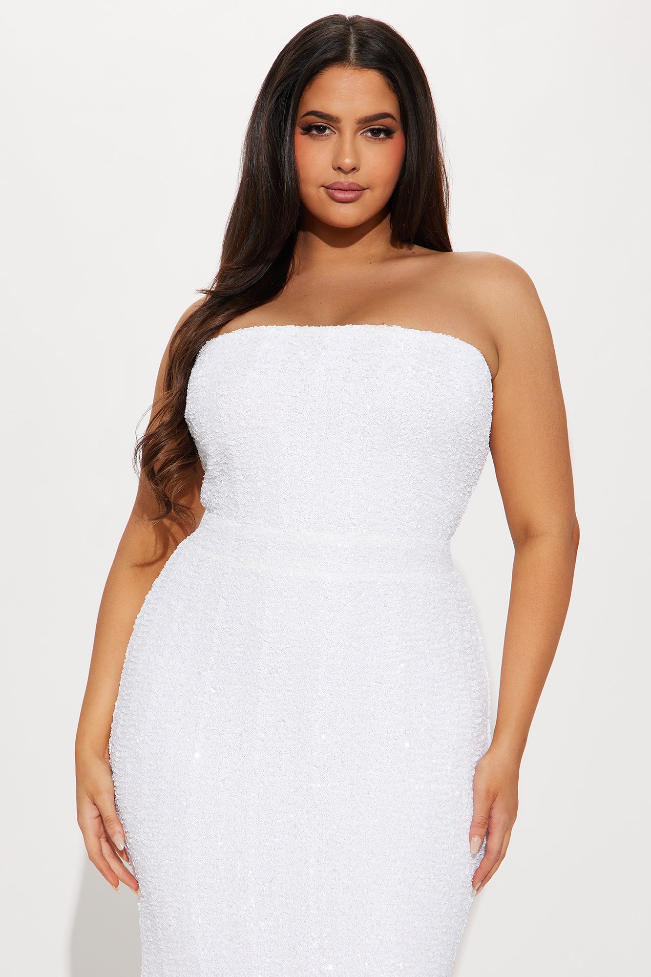 Serenity Mermaid Maxi Dress - White - Image 5