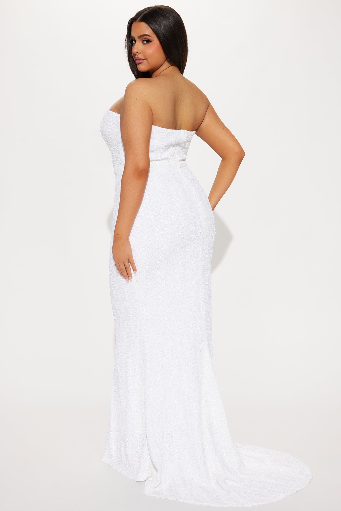 Serenity Mermaid Maxi Dress - White - Image 7