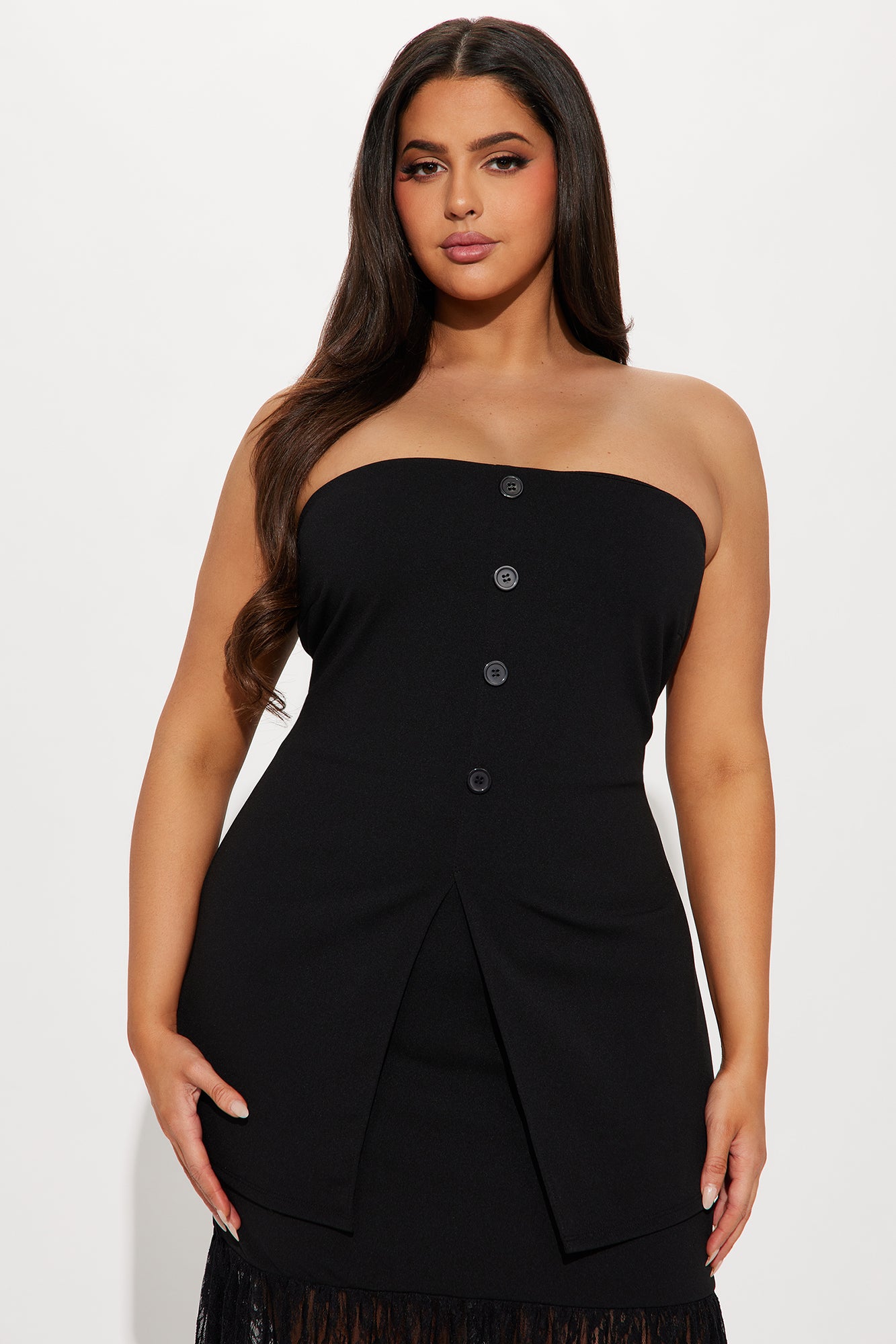 Alison Lace Maxi Dress - Black - Image 5