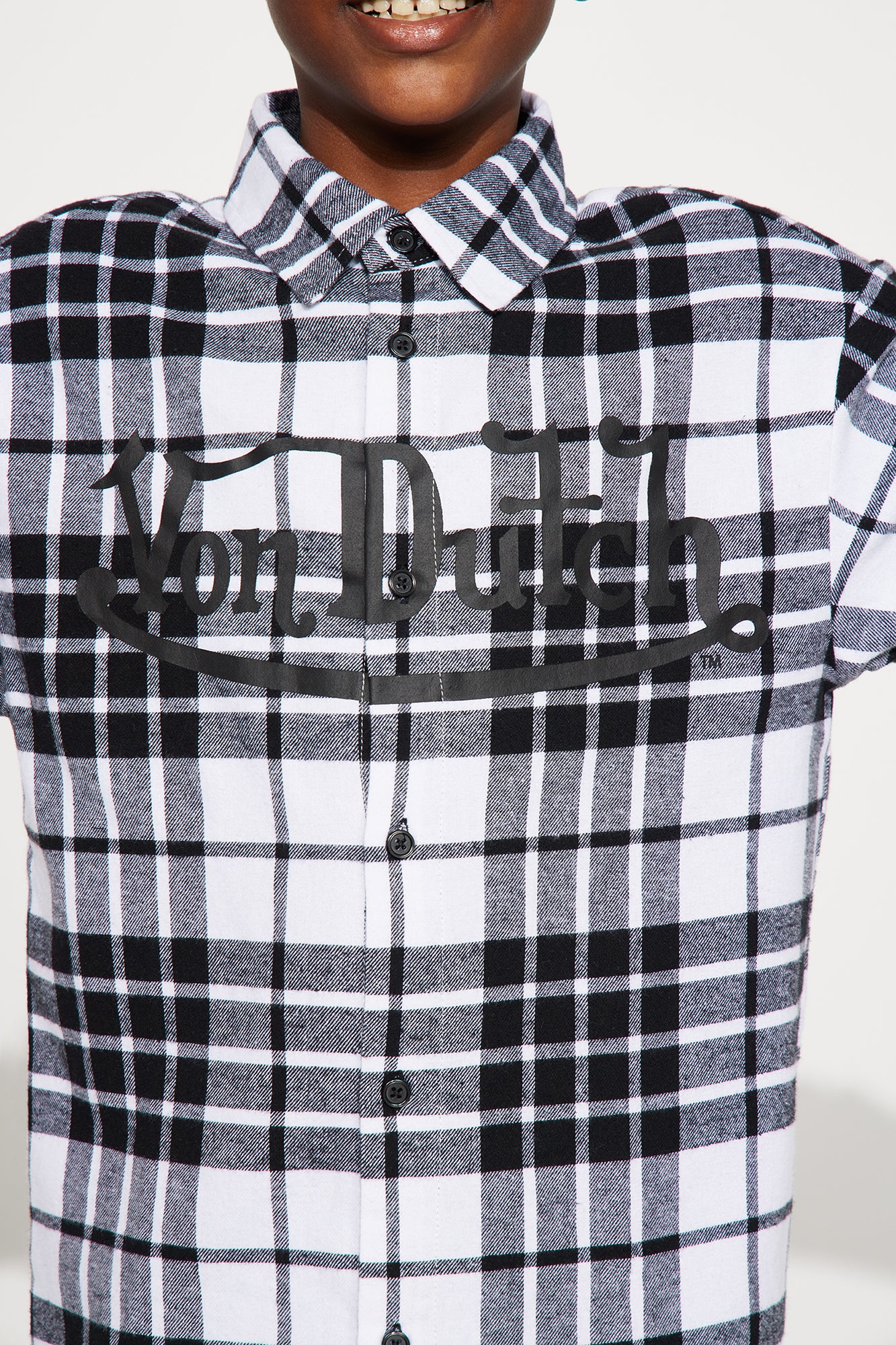 Mini Von Dutch Eyeball Flannel - Black/combo - Image 3