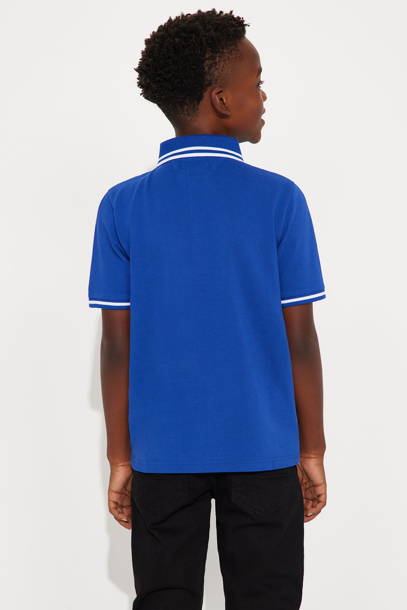 Mini Wilson Short Sleeve Polo - Royal - Image 3