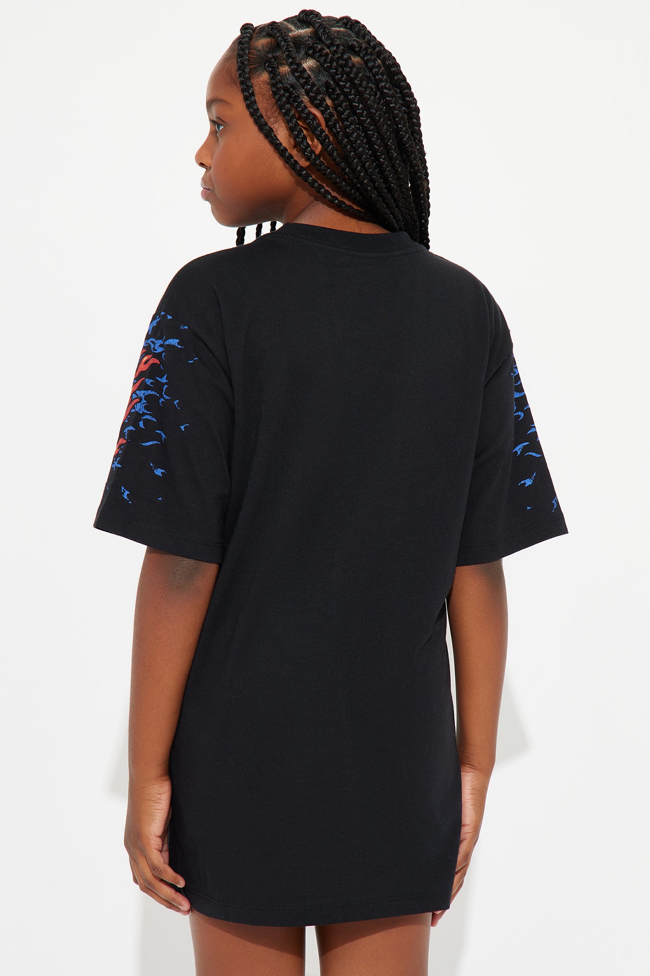 Mini Von Dutch Flame T-Shirt Dress - Black/combo - Image 3