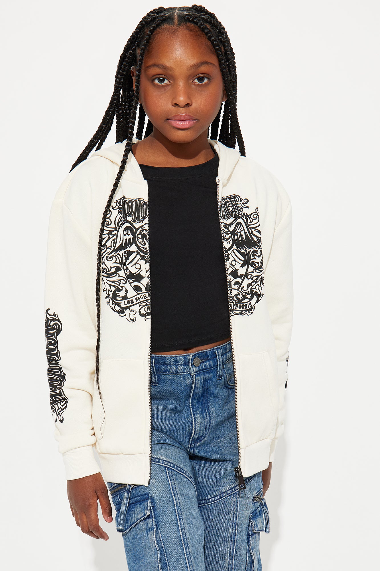 Mini Von Dutch Novelty Print Sweatshirt - Cream/combo - Image 3