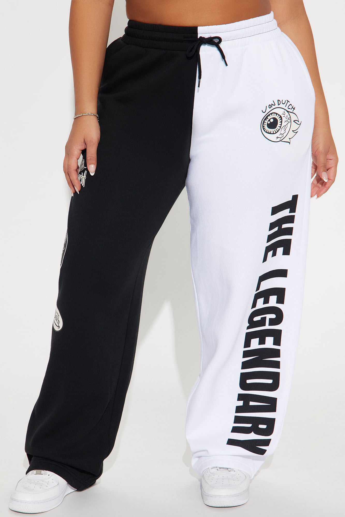 Von Dutch Legendary Wide Leg Pant - Black/combo - Image 5