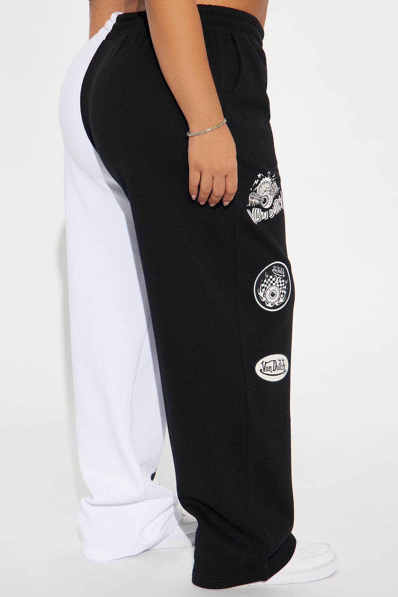 Von Dutch Legendary Wide Leg Pant - Black/combo - Image 6