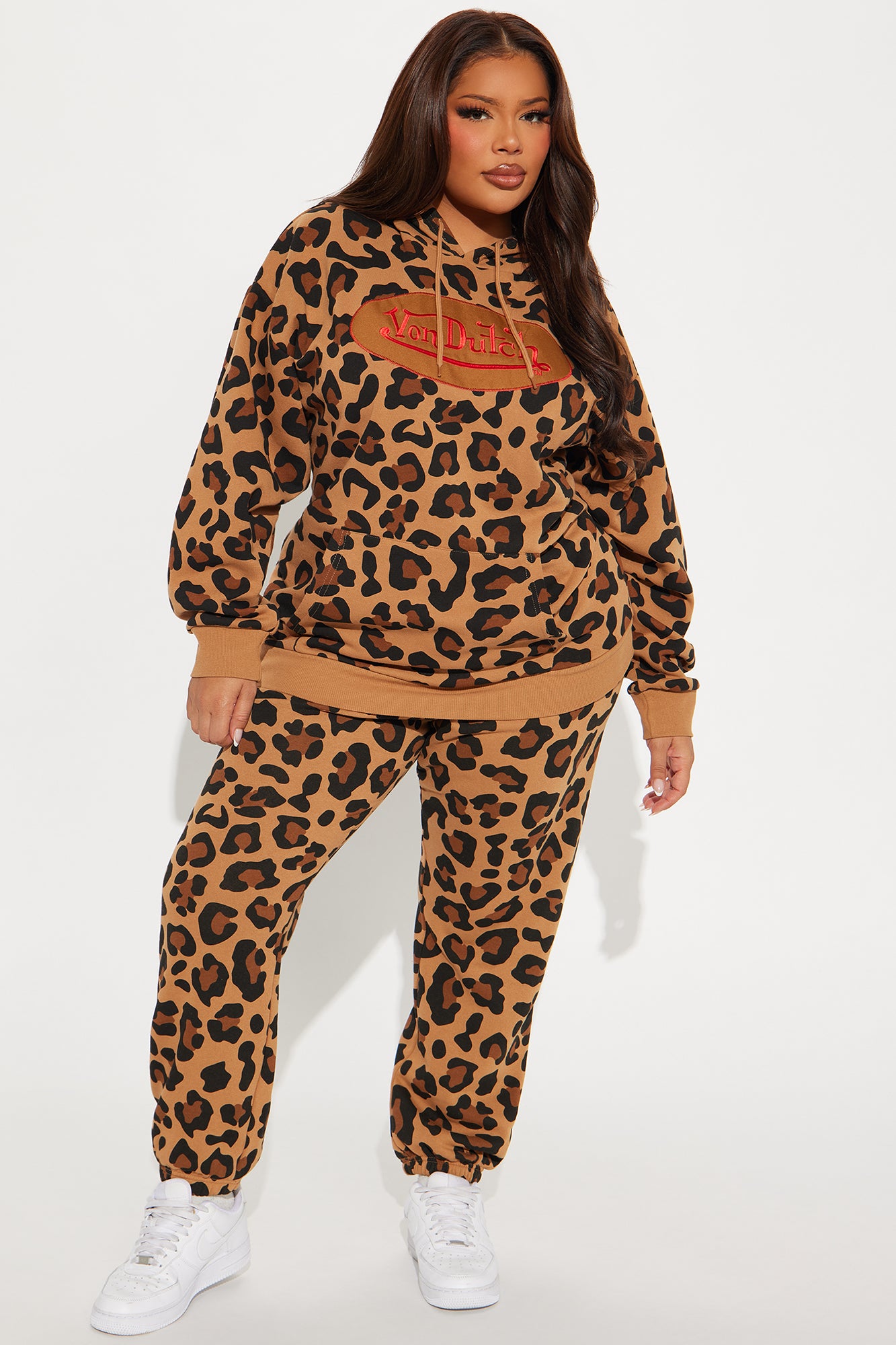 Von Dutch Leopard Patch Hoodie - Leopard - Image 5