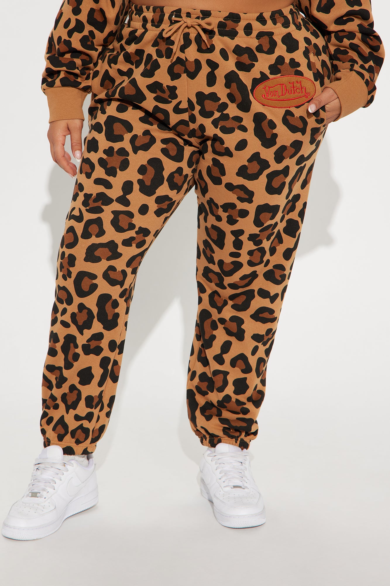 Von Dutch Leopard Patch Jogger - Leopard - Image 5