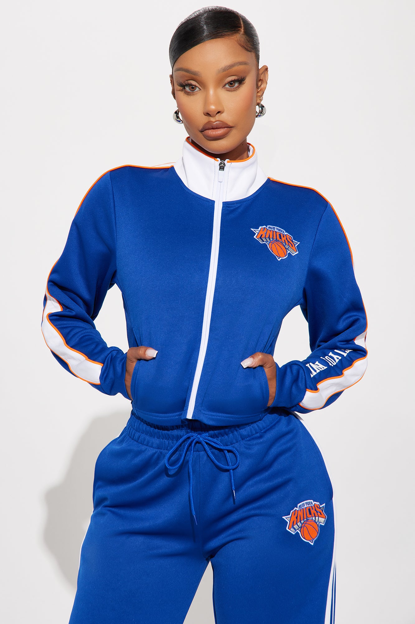 Knicks Halftime Track Jacket - Blue - Image 4