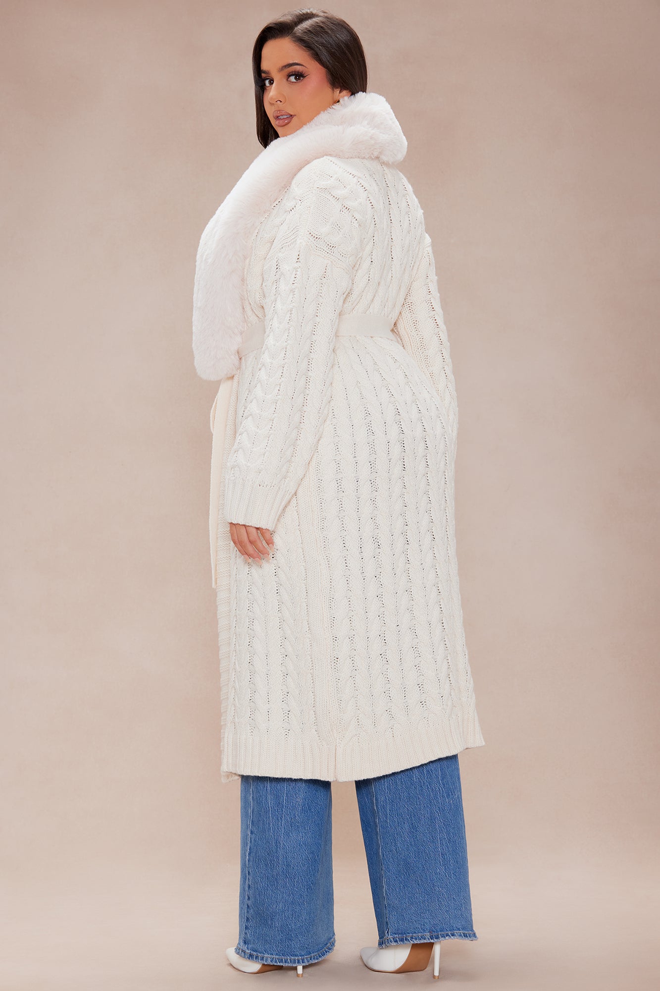 Sweet Escape Sweater Cardigan - Cream - Image 8