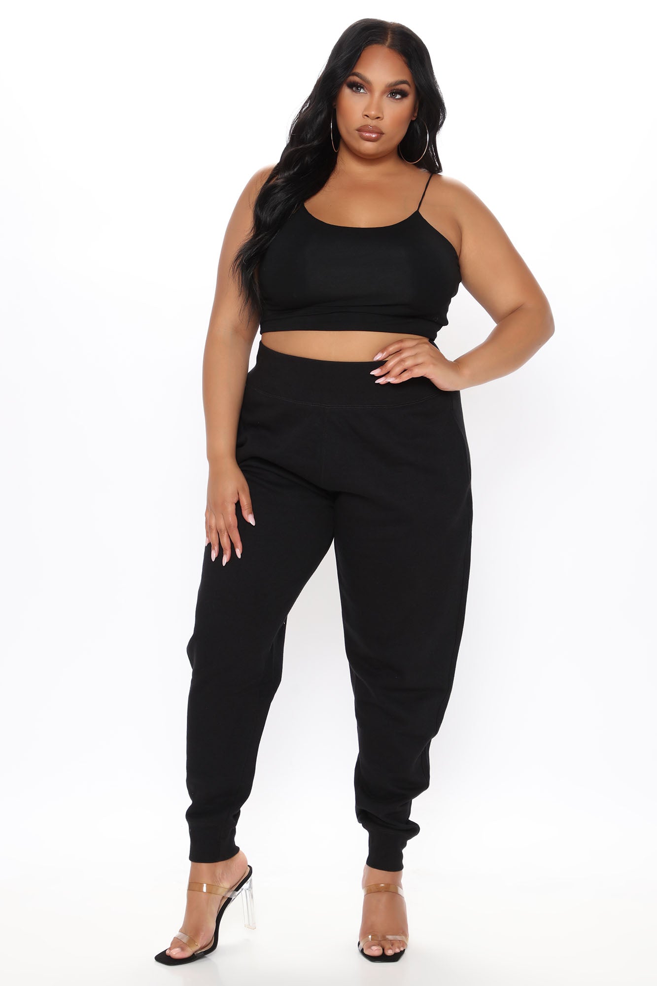 Not A Game Fleece Jogger - Black - Image 5