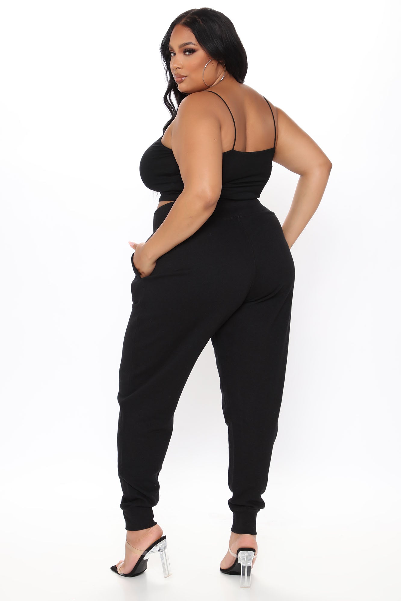 Not A Game Fleece Jogger - Black - Image 8