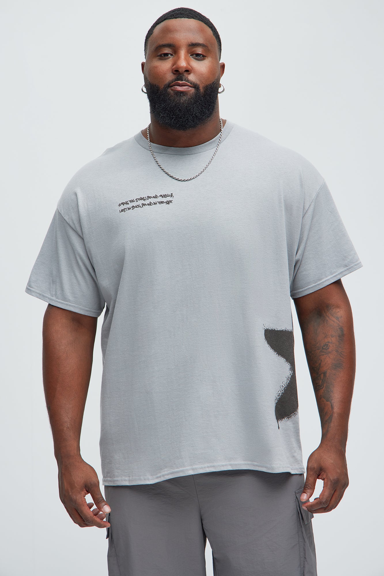Among The Stars Short Sleeve Tee - Silver - Image 5