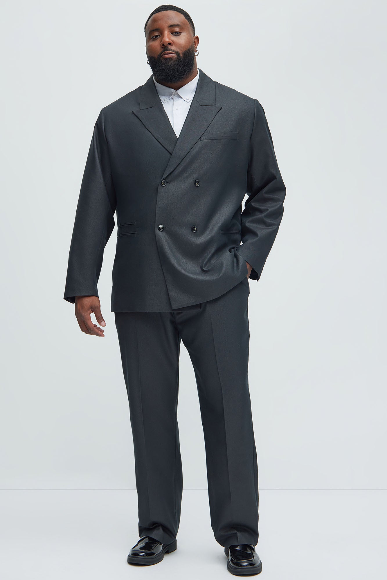 Hulbert Straight Trousers - Black - Image 7