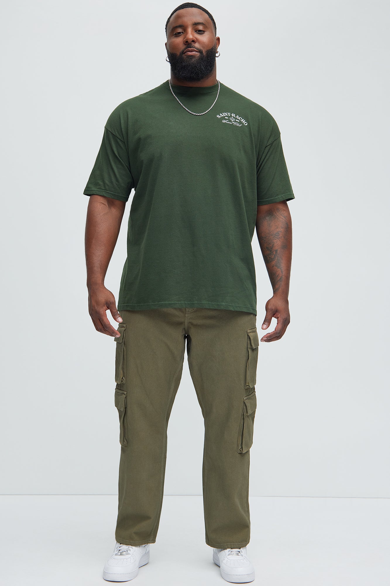 Saint Racho Social Club Short Sleeve Tee - Green - Image 7