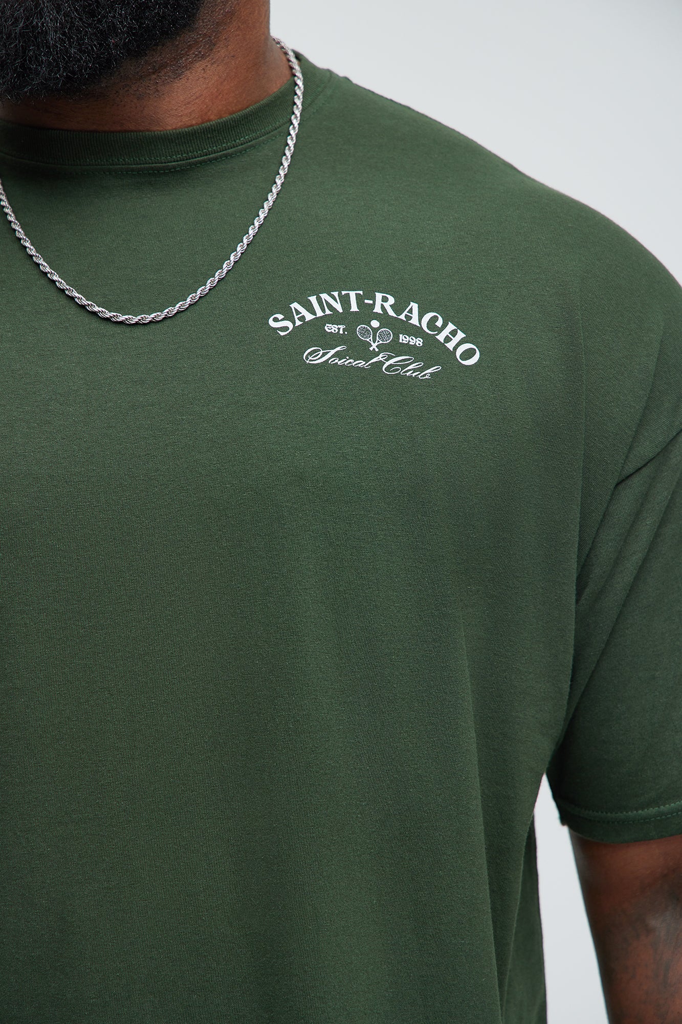 Saint Racho Social Club Short Sleeve Tee - Green - Image 8