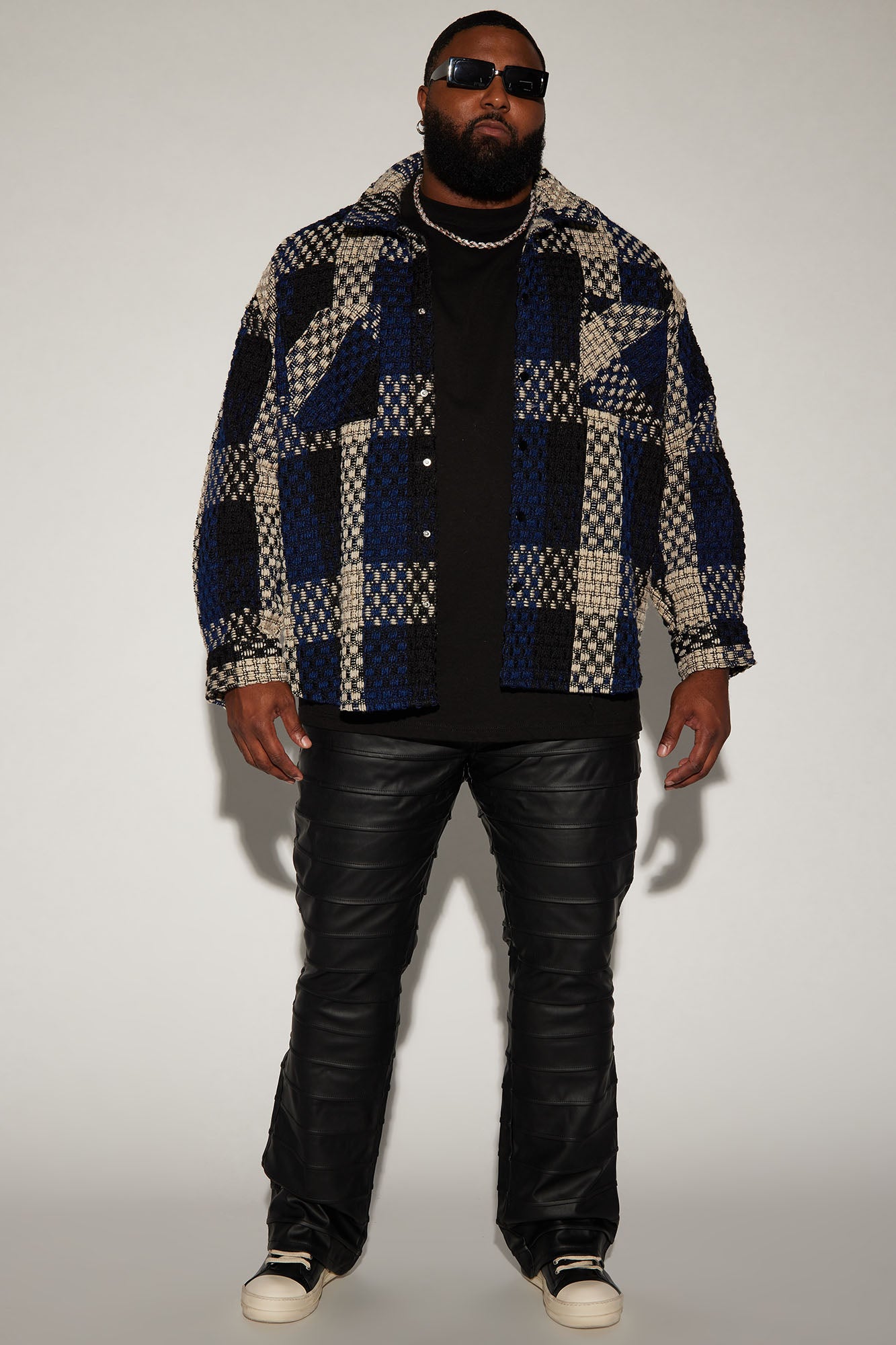 Beverly Tweed Shacket - Navy/combo - Image 6