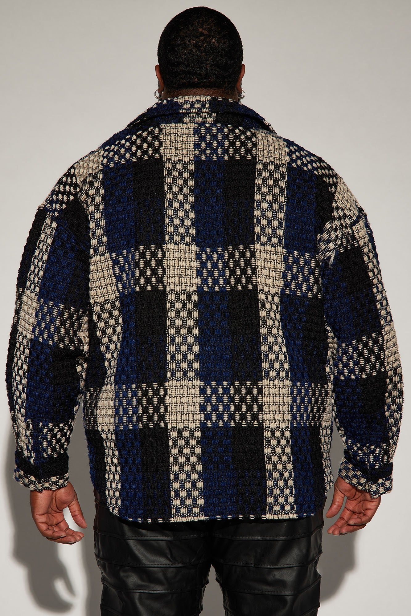 Beverly Tweed Shacket - Navy/combo - Image 8