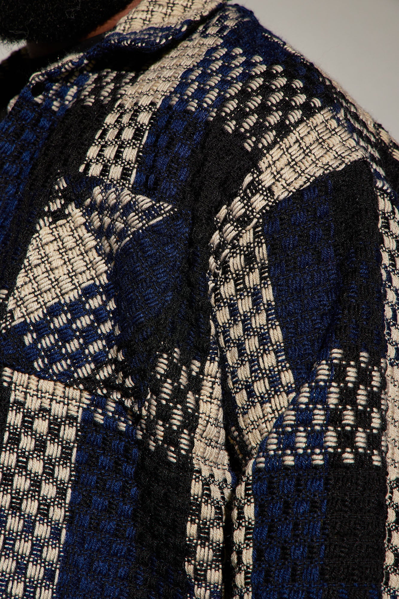 Beverly Tweed Shacket - Navy/combo - Image 7