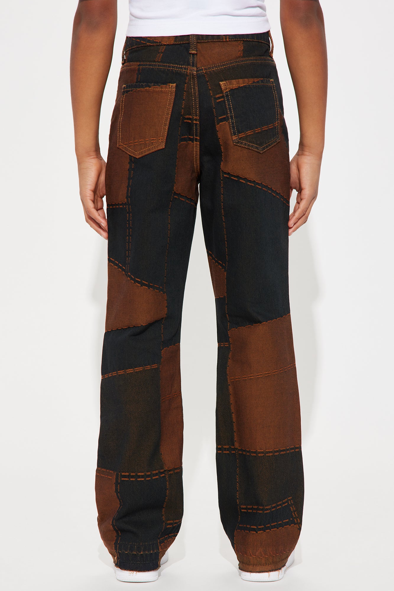 Mini Verdugo Stacked Slim Flare Jeans - Brown - Image 3