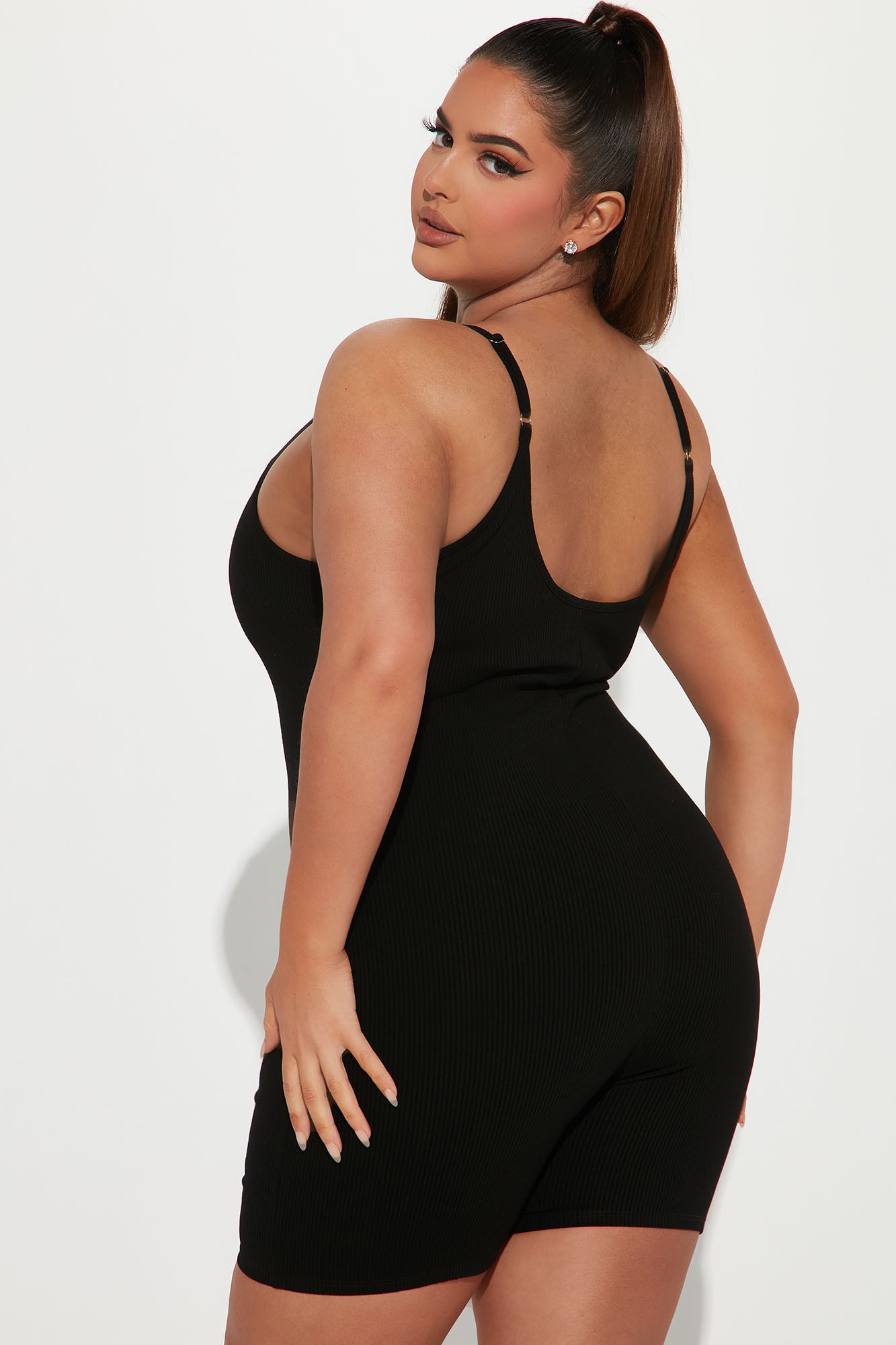 Nova Season Shortie Snatched Romper - Black - Image 7