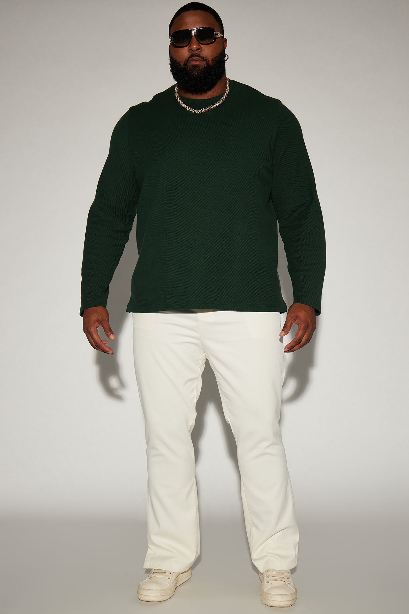 Composed Long Sleeve Tee - Hunter - Image 4