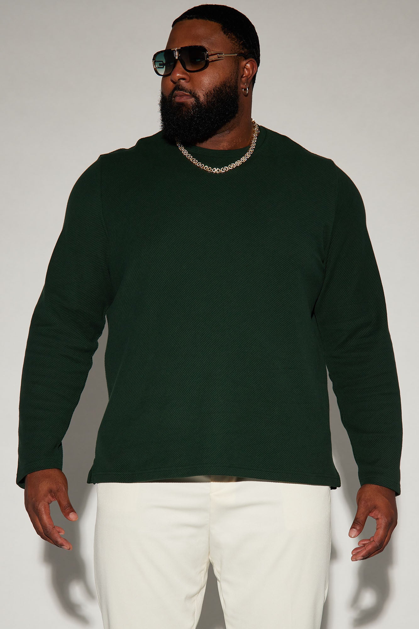 Composed Long Sleeve Tee - Hunter - Image 5