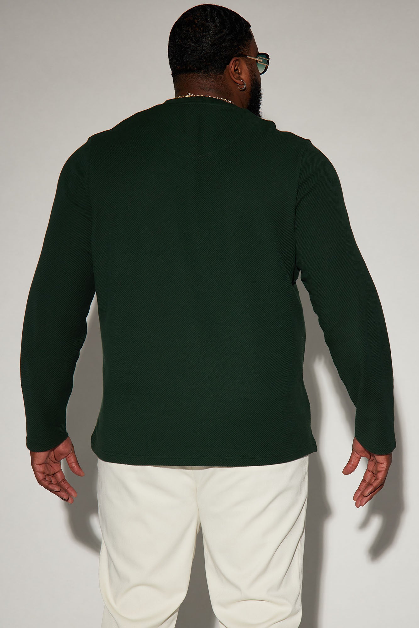 Composed Long Sleeve Tee - Hunter - Image 7