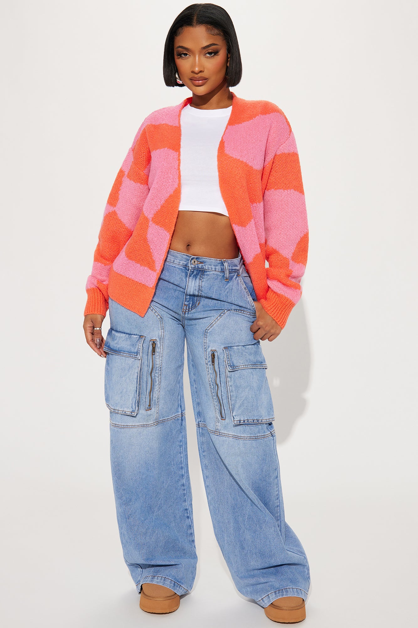 All Mixed Up Cardigan - Pink/combo - Image 3