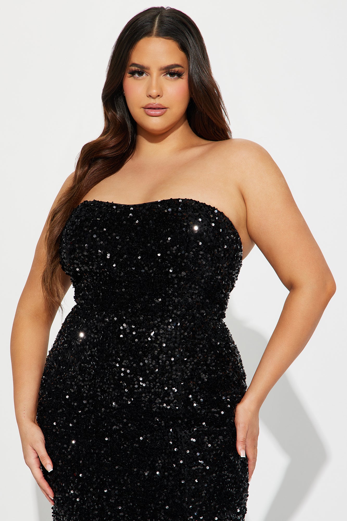 Dahlia Sequin Gown - Black - Image 6