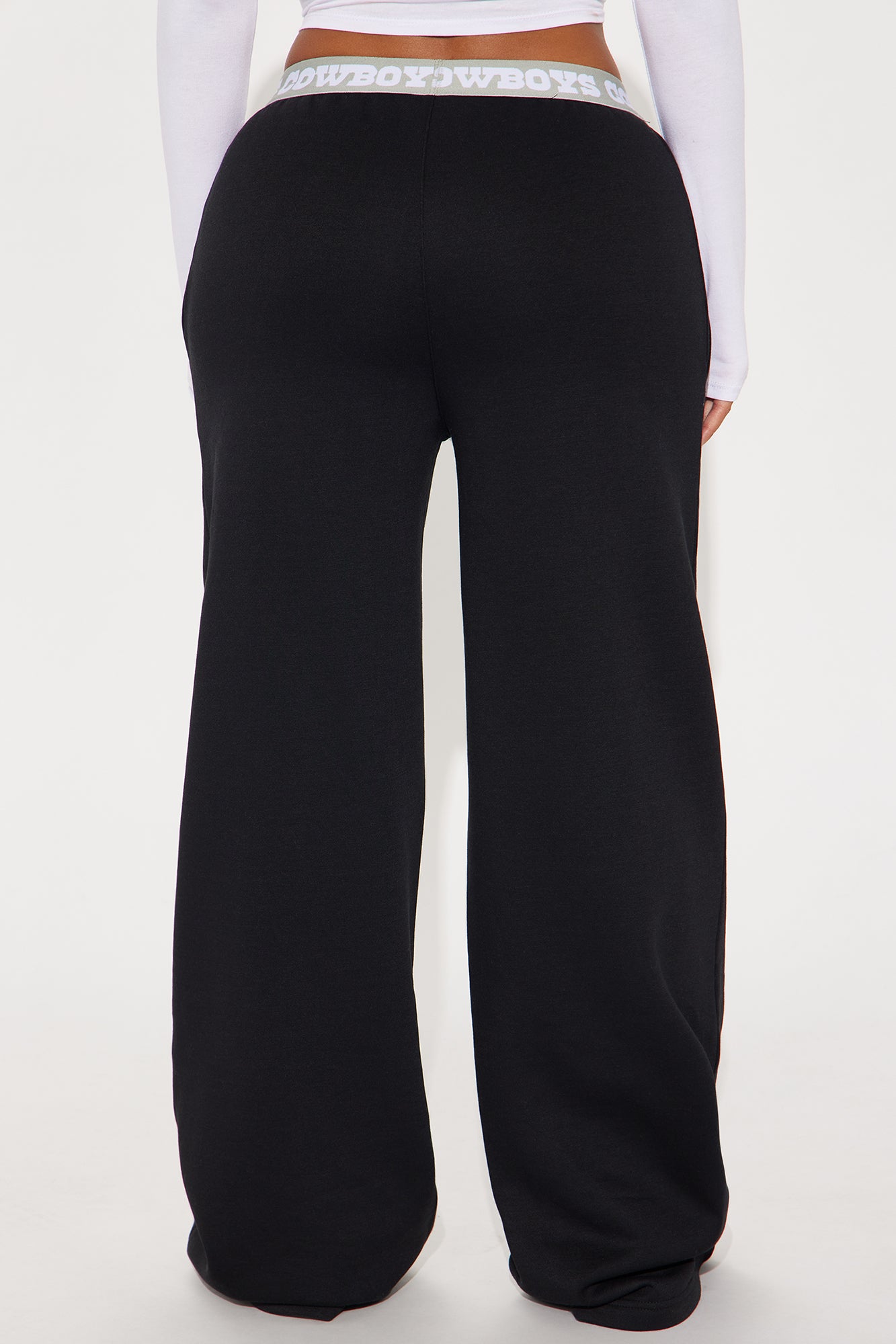 Dallas Cowboys Wide Leg Pant - Black - Image 4