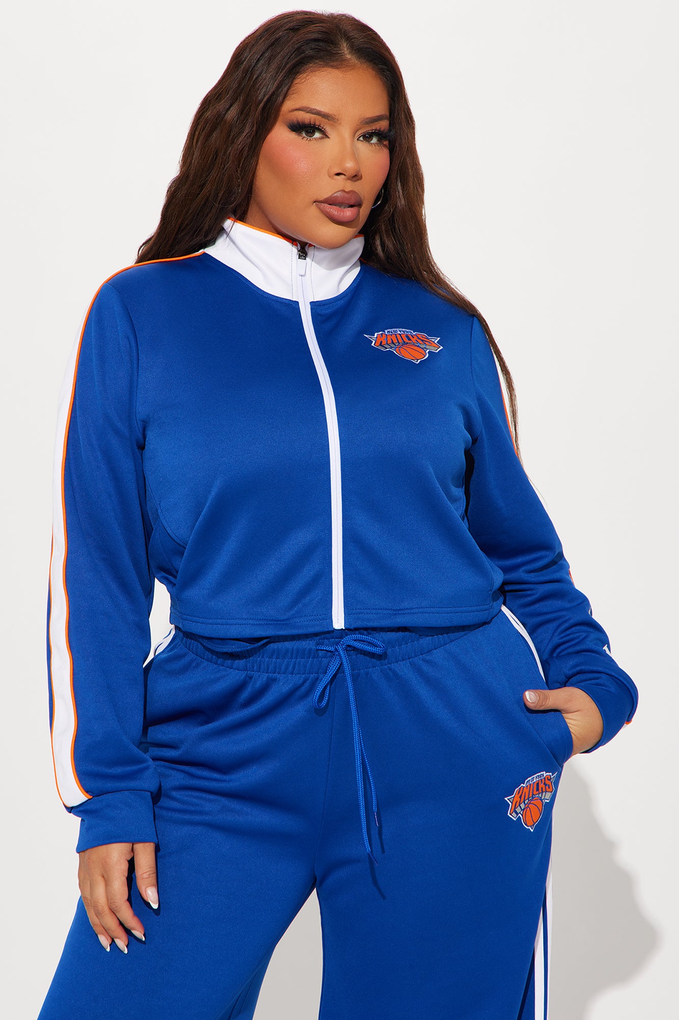 Knicks Halftime Track Jacket - Blue - Image 7
