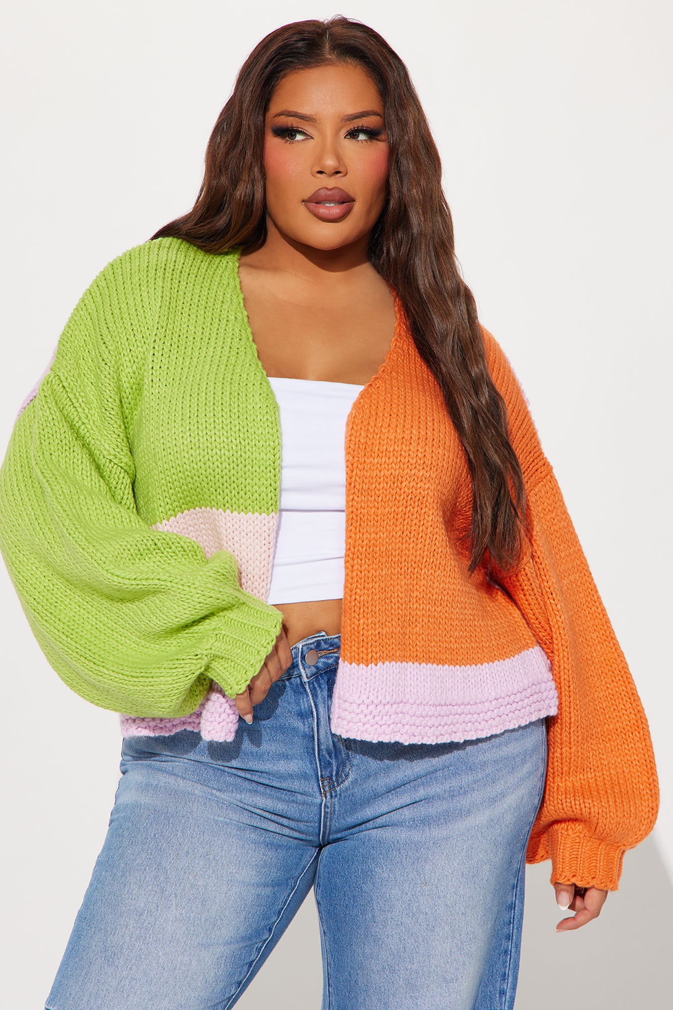 Tastes Like Candy Colorblock Cardigan - Multi Color - Image 4