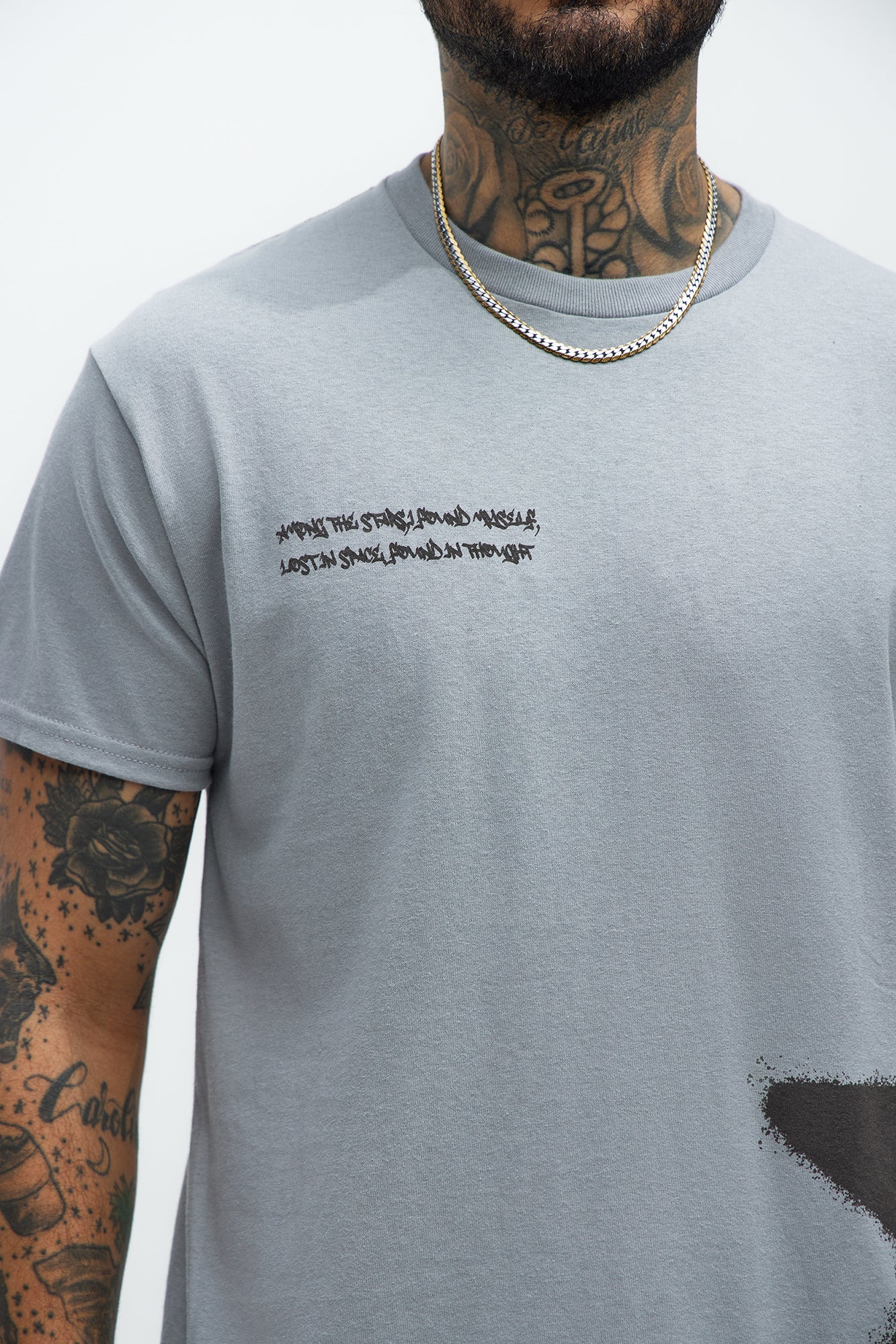 Among The Stars Short Sleeve Tee - Silver - Image 3