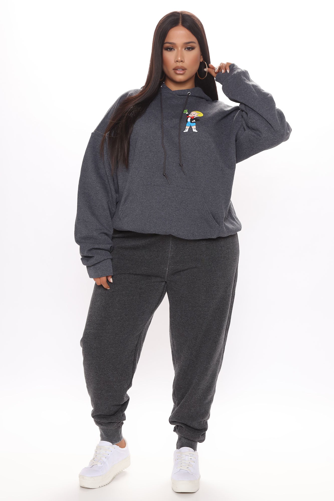 Sweet Dreams Mineral Wash Jogger - Charcoal - Image 5