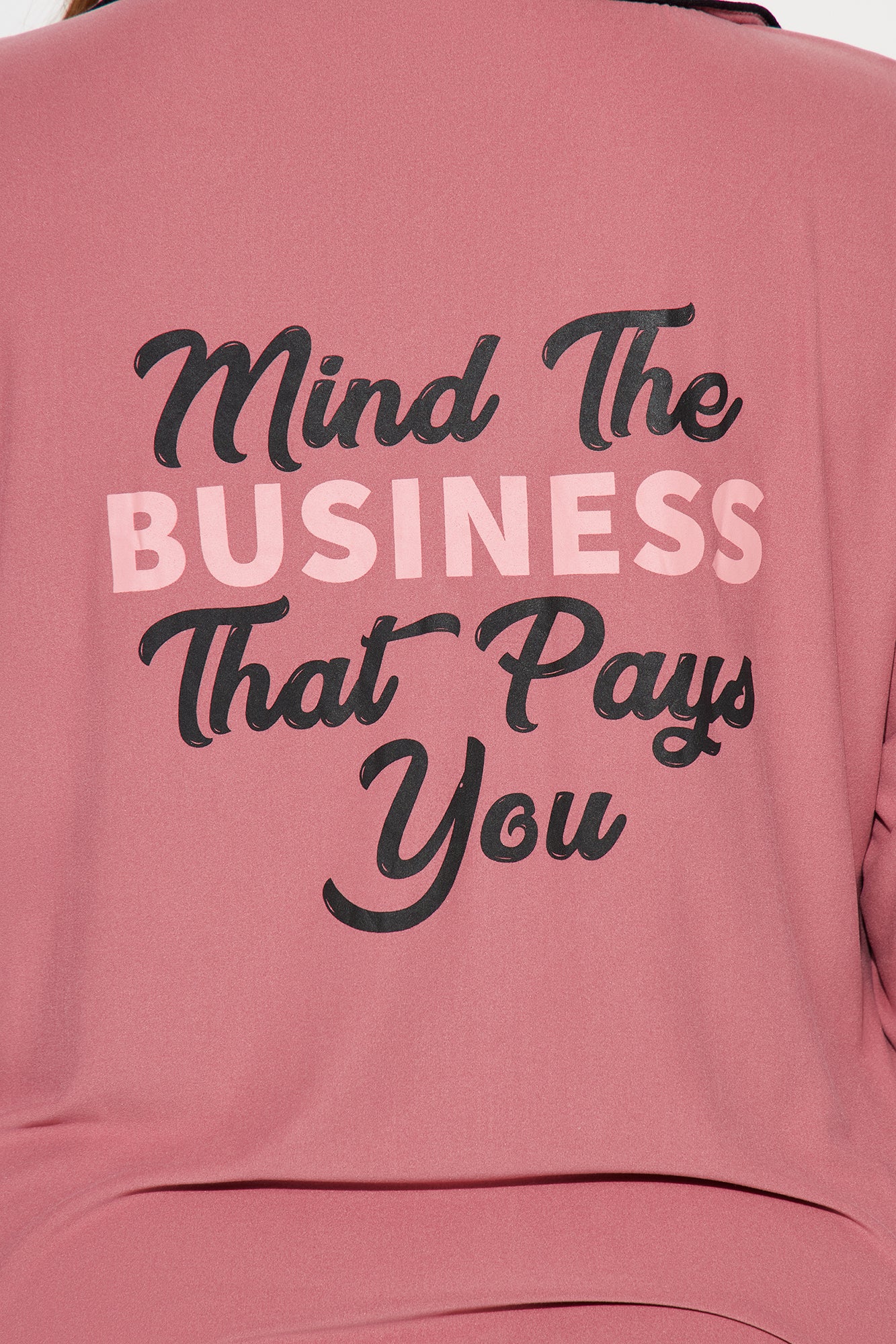 Mind Your Business PJ Pant Set - Rose - Image 8