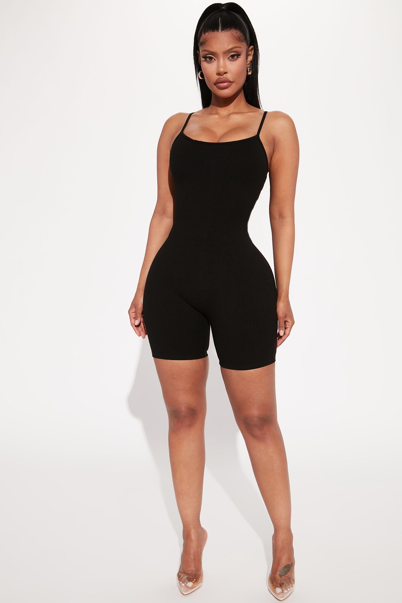 Nova Season Shortie Snatched Romper - Black - Image 3