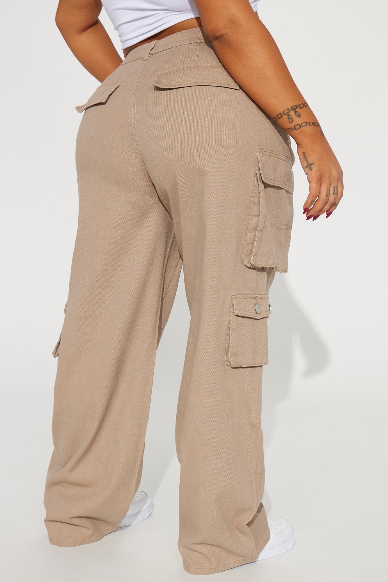 Count On It Straight Leg Cargo Pant - Khaki - Image 7
