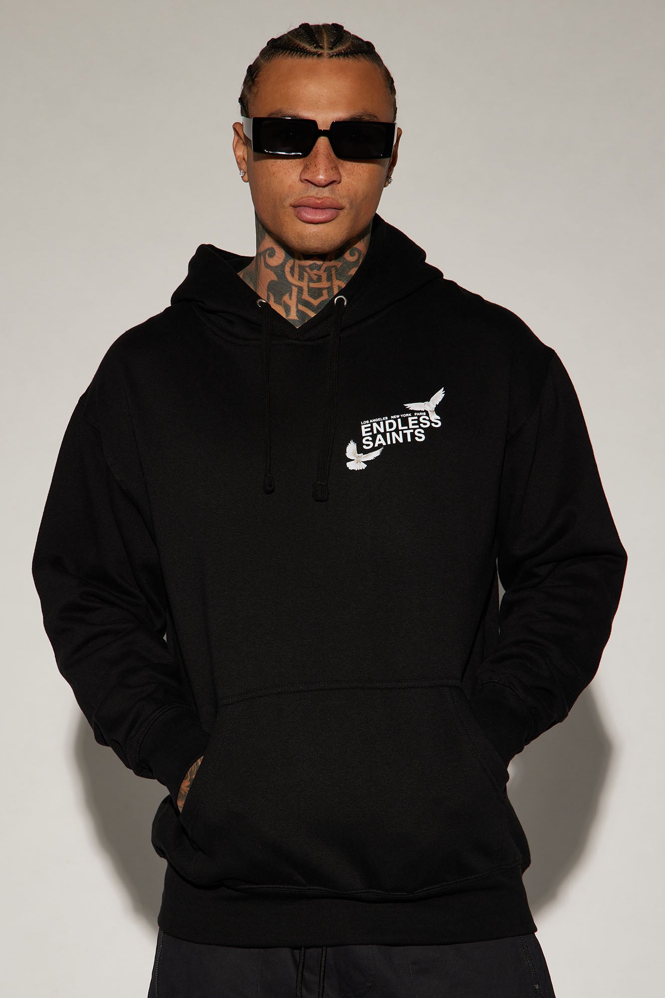 Endless Saints Hoodie - Black - Image 4